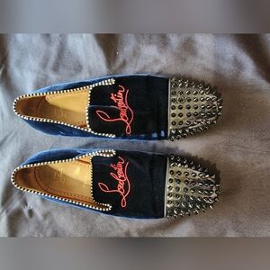 Christian Louboutin Black Spiked Men's Loafers